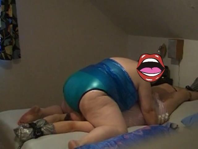 PVC and Diaper Sissy Bondage 083