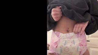 Same Girl Wetting Her Diaper Compilation #6