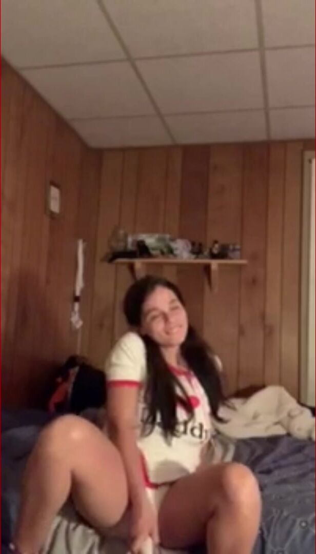 *Amateur* Wet Diaper Girl Masturbates and Changes