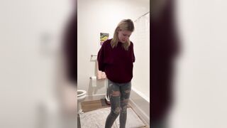 No diaper and not allowed to use toilet