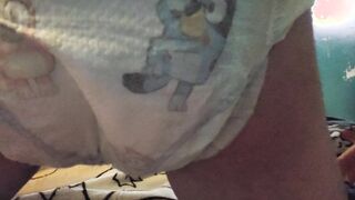 Poop in bluey diaper