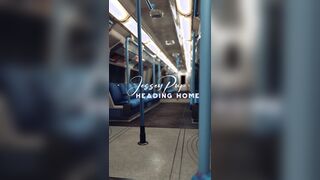 Jessey diapered on the subway