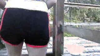 Dripping wet.