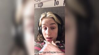 Taking laxatives with diaper and messing vlog