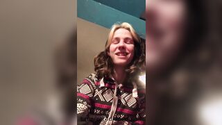 Taking laxatives with diaper and messing vlog