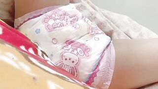 Abdl girl wets Abu bunny hops