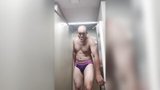 I piss my panties with my chastity on