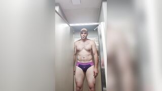 I piss my panties with my chastity on