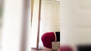 Lola poops her yoga pants