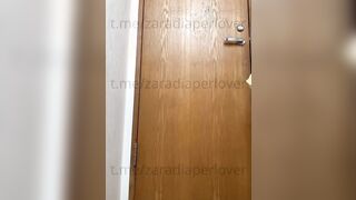 Desperately wetting diaper after work