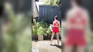 Wetting while watering