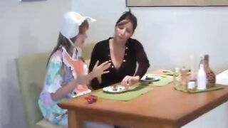 Mom and her baby visited the restaurant