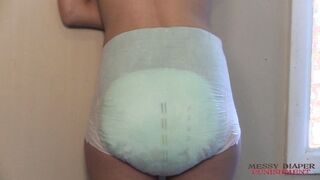 Messy Diaper Punishment: Diaper Burglar