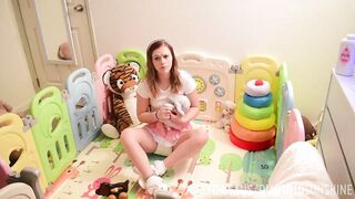 Chloe Tries to Hide Her Stinky Diaper