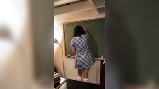 Mistress Servalan punishes nappied sissy