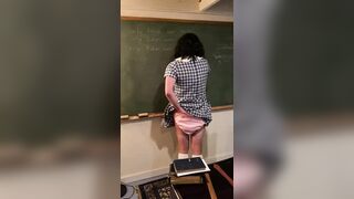 Mistress Servalan punishes nappied sissy