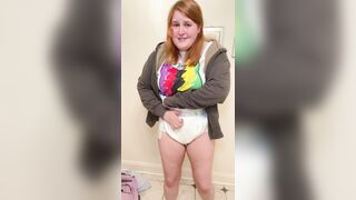 College girl need diaper