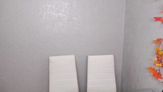 hot petite blonde remove her diaper and put dildo in ass