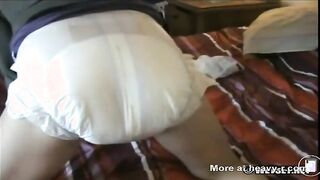 Nikki shits her diaper then gets fucked