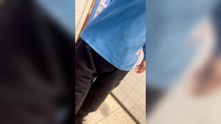 Arrived at work in a full stinky diaper