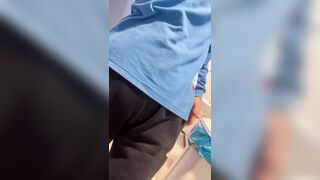 Arrived at work in a full stinky diaper