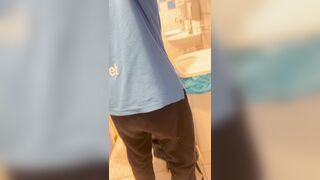 Arrived at work in a full stinky diaper