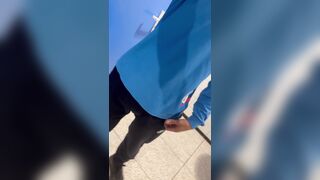 Arrived at work in a full stinky diaper