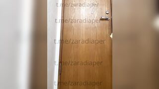 Desperately wetting diaper after work