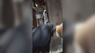 diaper boy exposes himself walking trough the park