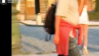 2 girls mess thier panties in public