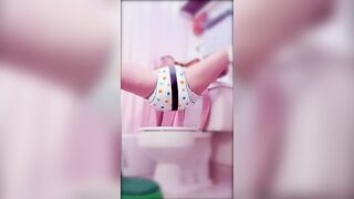 Brat on the bathroom