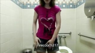 Changing a girl's wet diaper