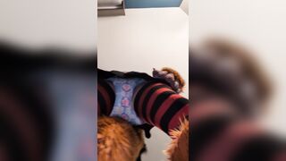 Fursuiter upskirt messing