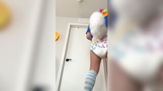 Fursuiter locked outside bathroom messes himself