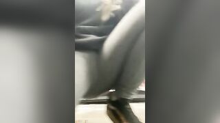 PaddedkittenVuittQn leaks her diaper in public