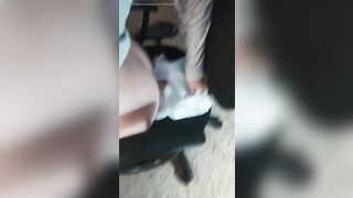 Girl poops open diaper