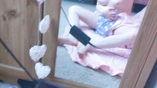 PooGirlSofia - Regressed Messy Diaper Play - Nappy Off