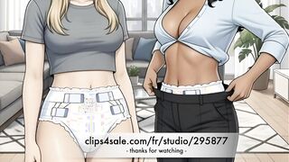 2 Diaper girls in Paris