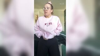Cute girl messes morning diaper