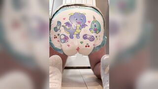 Pooping and farting in his diaper