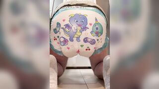 Pooping and farting in his diaper