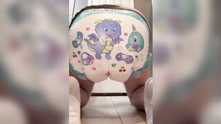 Pooping and farting in his diaper