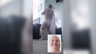 Sissy Erica exposed rubbing and humping her diaper