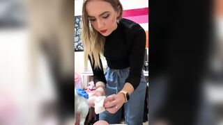mom changes dirty diaper #2