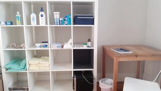 Nurse wets and masturbates in diaper