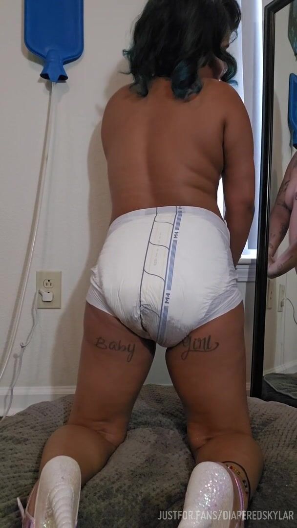 diapered stripper releases enema during lap dance