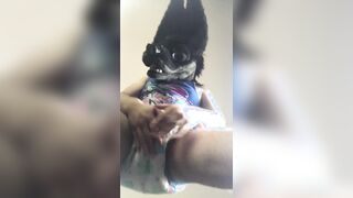 Fursuiter messes diaper and sits on you