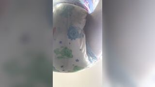 Fursuiter messes diaper and sits on you