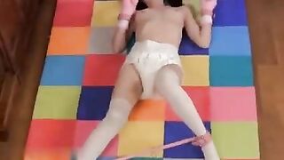 Diaper Girl Vibrated