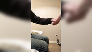 Chubby girl messes and gets spanked